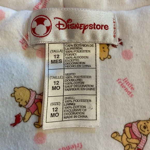 Winnie the Pooh Infant Girl Size 12 Months Fleece Coat Jacket - Picture 2 of 11